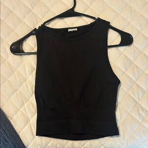 Gymshark Black Crop Top
